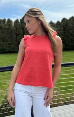 Solid Ruffle Cami