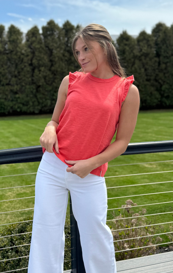 Solid Ruffle Cami