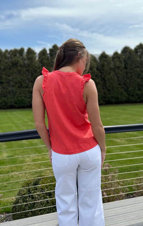 Solid Ruffle Cami