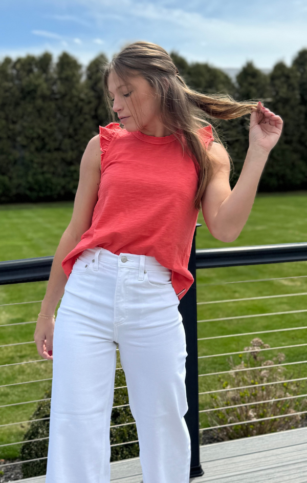 Solid Ruffle Cami