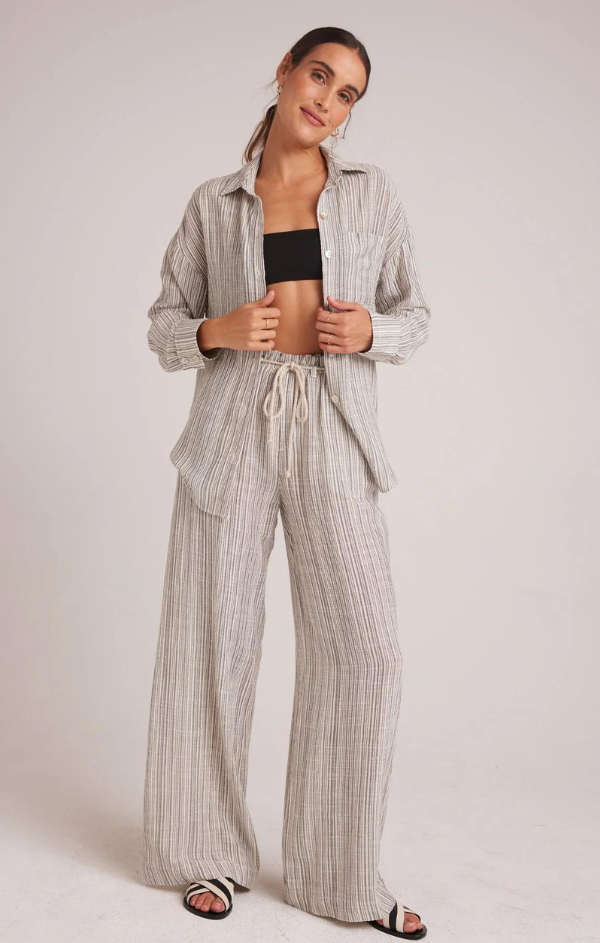 Drawcord Wide Leg Pant