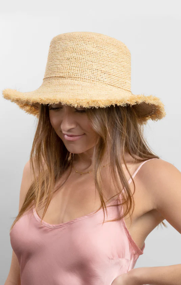 Packable Raffia Bucket