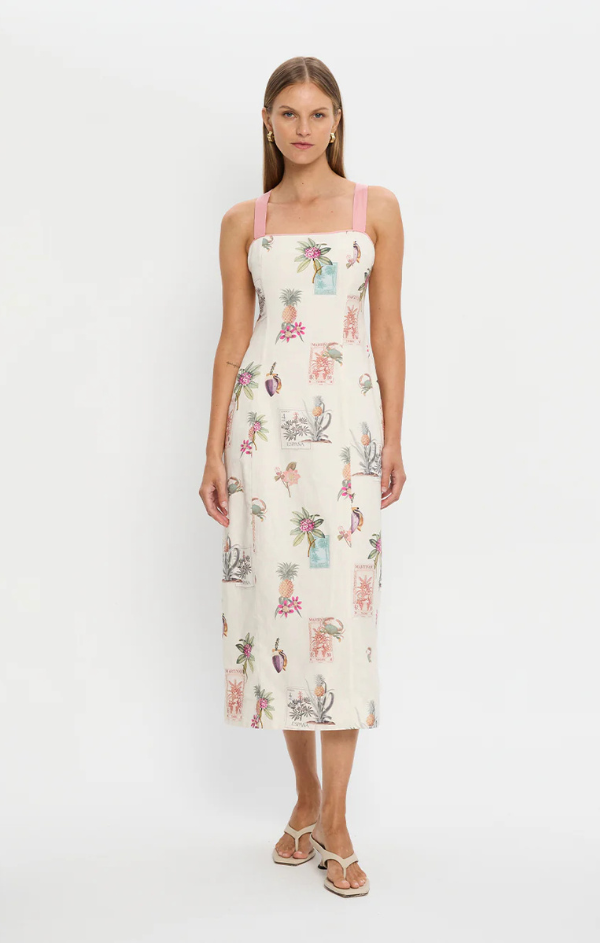 Lyra Tie Back Midi Dress