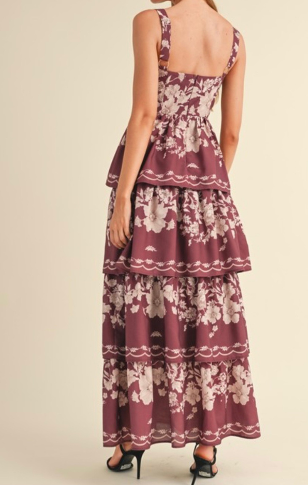 Floral Tiered Maxi Dress