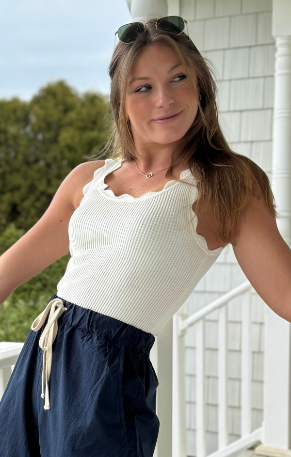 Shay Scallop Solid Tank