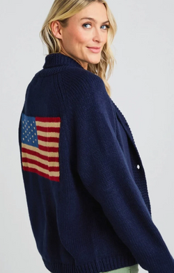 Varsity Chunky Flag Cardigan