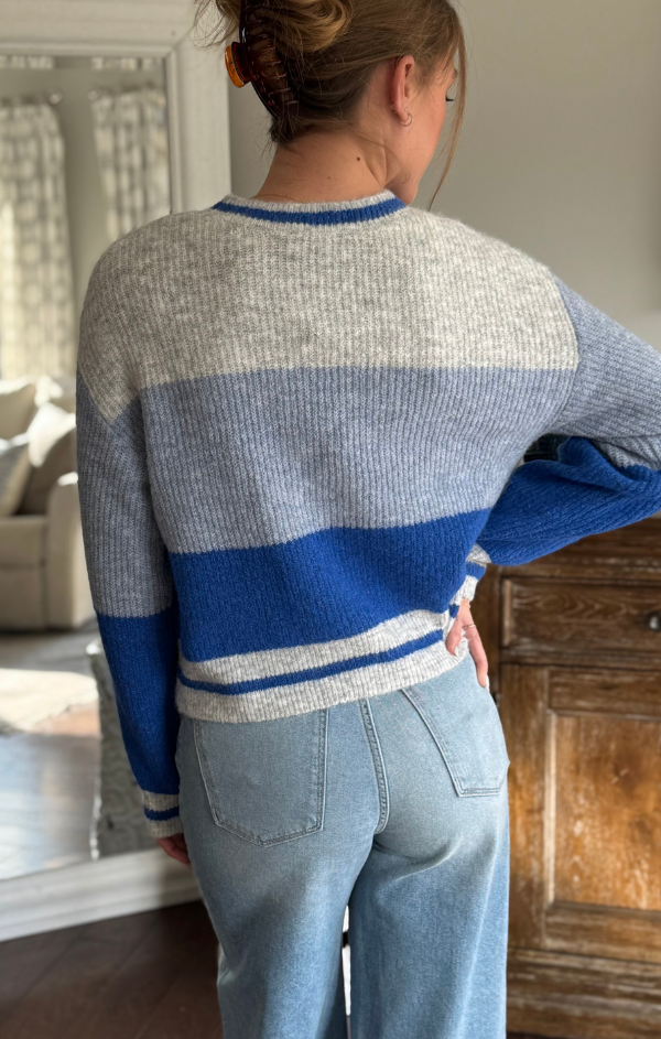 Indigo Stripe Sweater