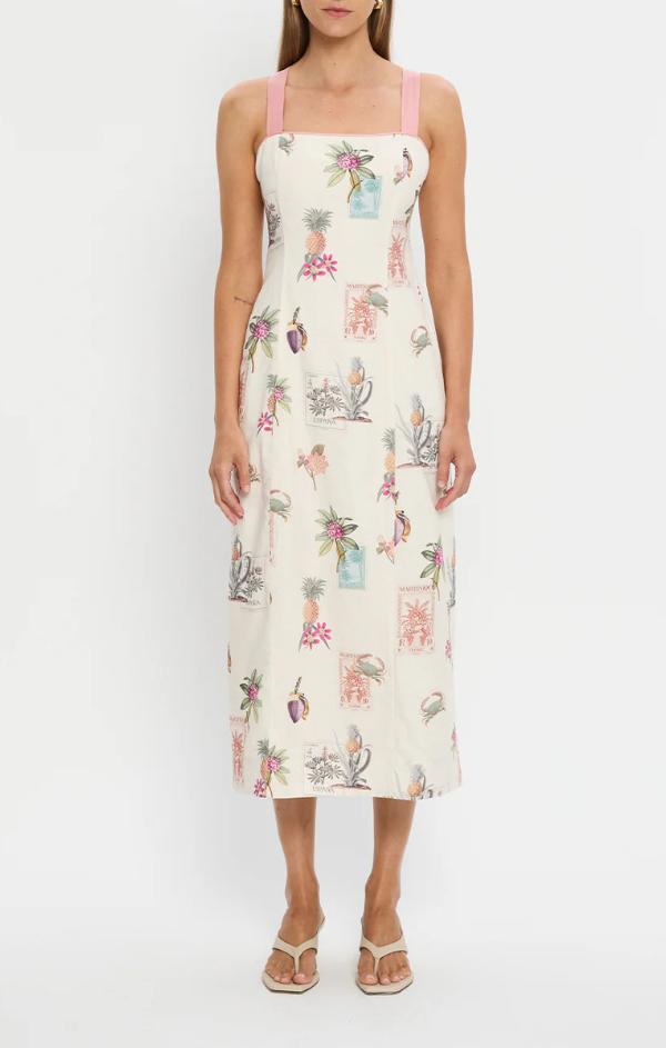 Lyra Tie Back Midi Dress
