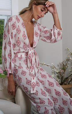 hand block print jumpsuit