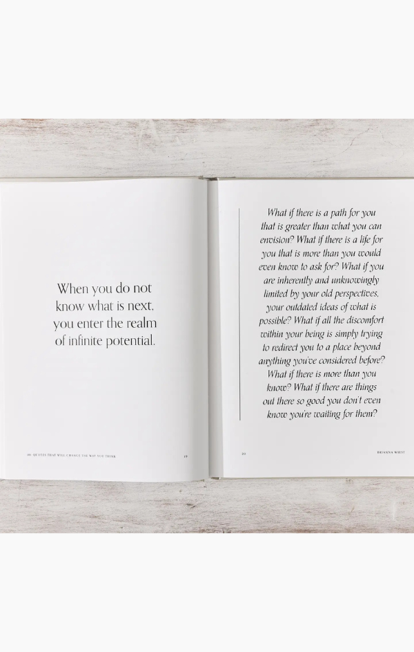 101 Quotes That Will Change The Way You Think Table Book