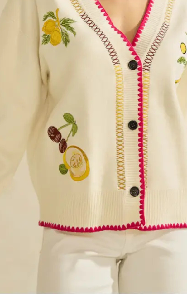 Tropical Fruit Cardigan