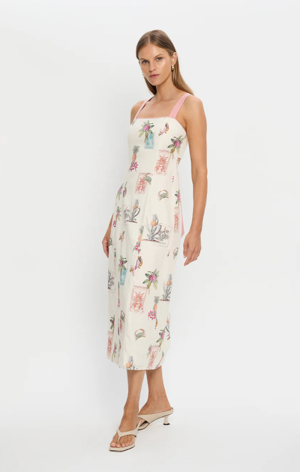 Lyra Tie Back Midi Dress