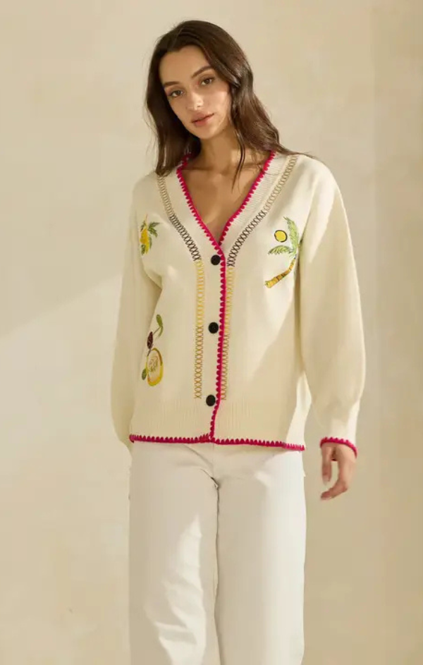 Tropical Fruit Cardigan
