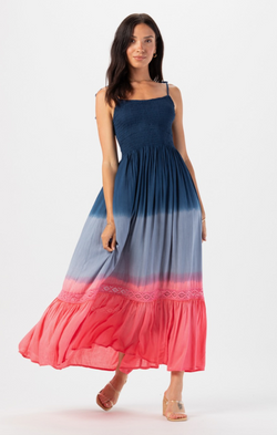 ombre maxi dress