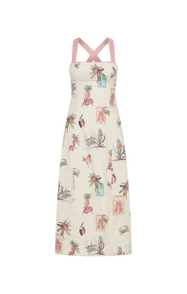 Lyra Tie Back Midi Dress