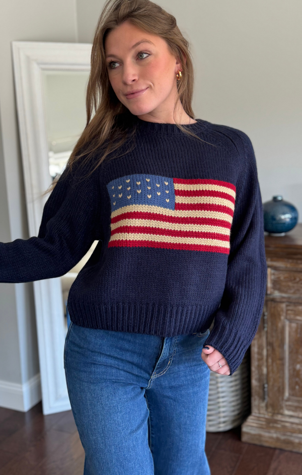 Crewneck Vintage Flag Sweater