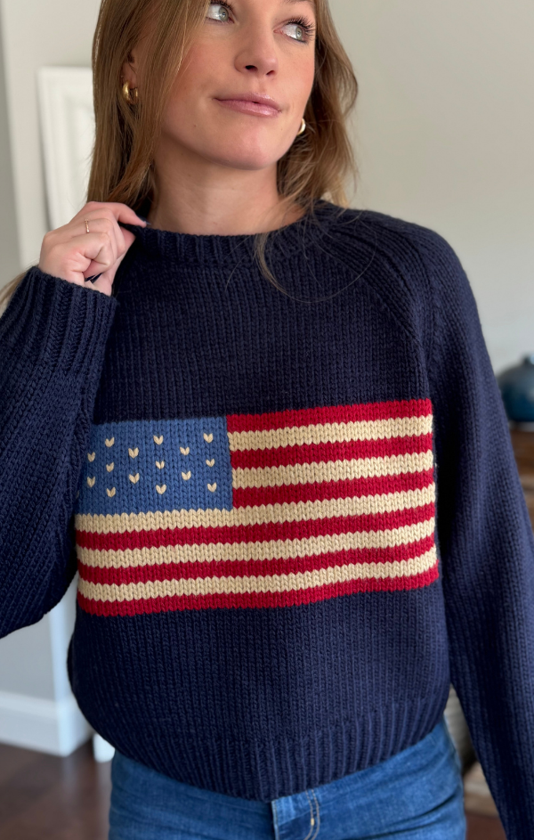 Crewneck Vintage Flag Sweater