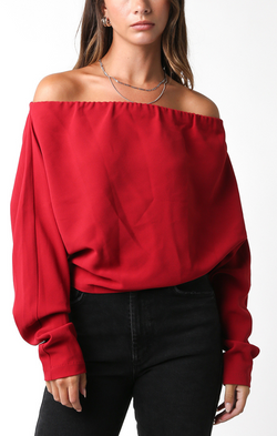 Scarlet Off Shoulder Crop