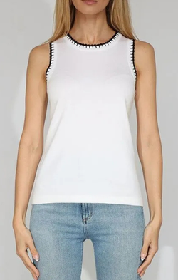 Natalie Scallop Edge Tank