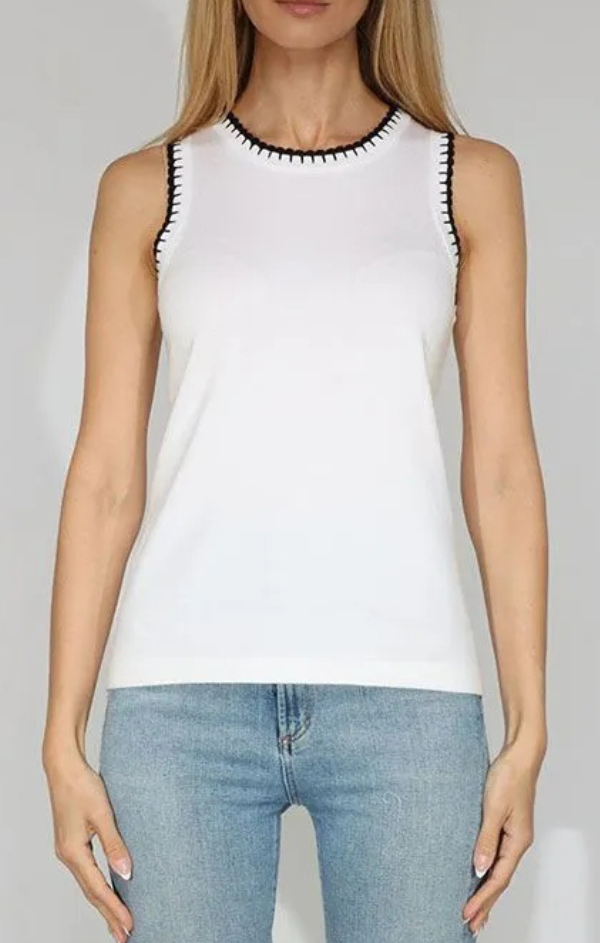 Natalie Scallop Edge Tank