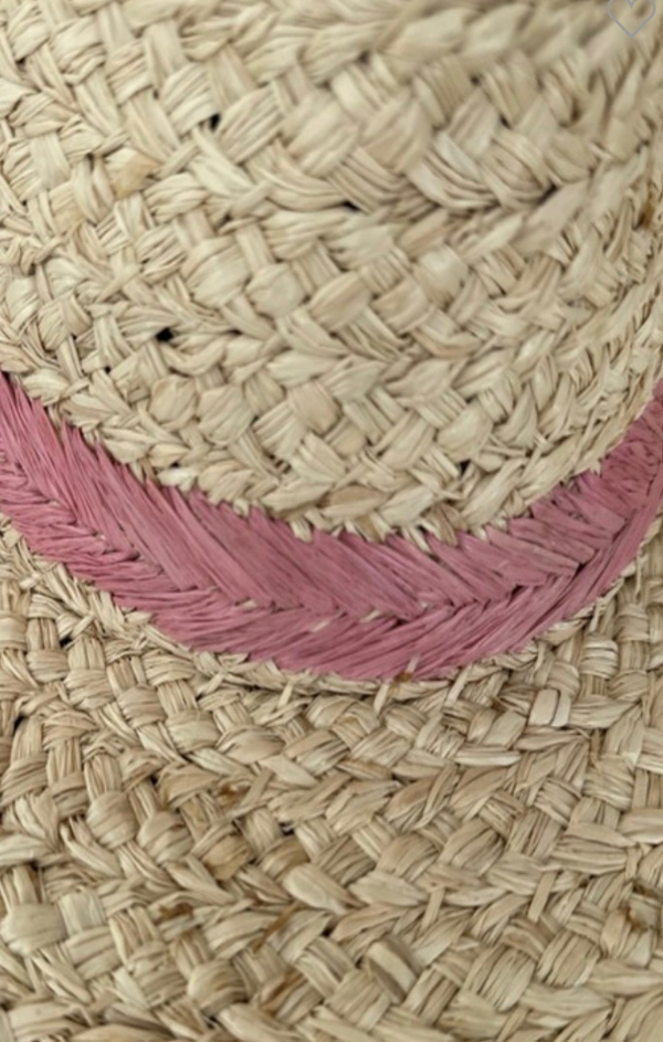 Braided Leaf Embroidered Straw Hat