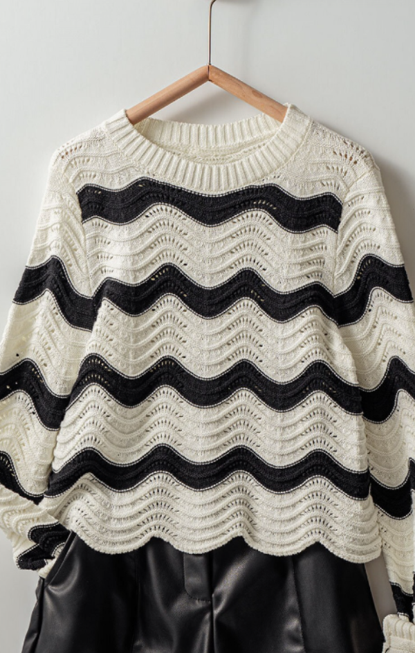 Versailles Ric Rac Knit Sweater