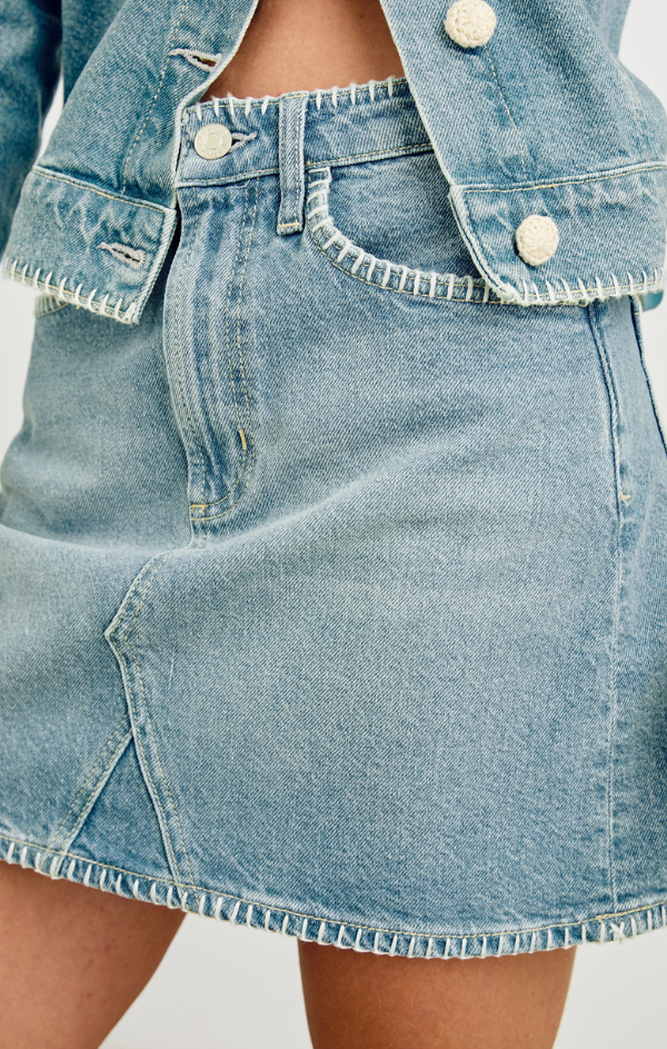 denim mini skirt for summer