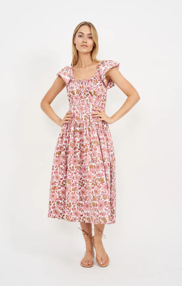 Jane Dress in Shell Orsay Floral