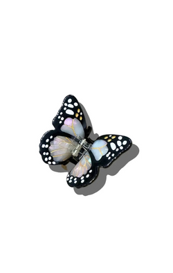 Hand Painted Monarch Hair Clip