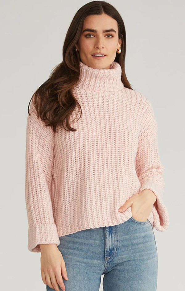 Vida T-Neck Shaker Sweater