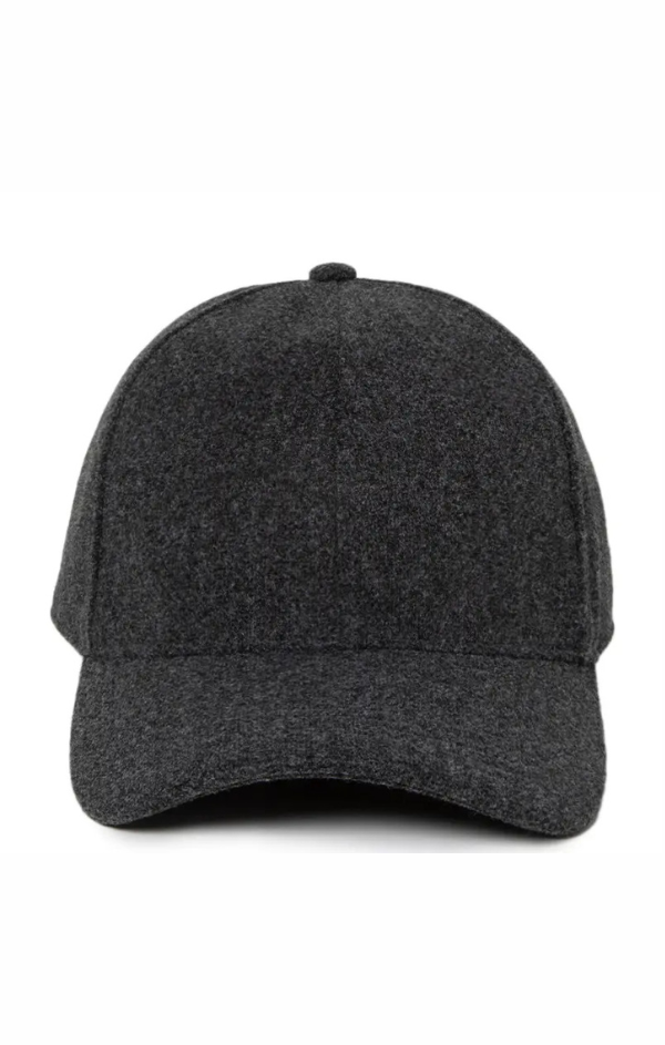 Solid Faux Wool Baseball Cap