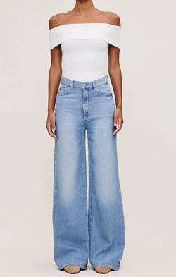 Hepburn Wide Leg in River Bank