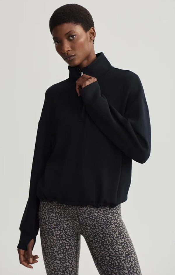 Sian Cropped Half Midlayer