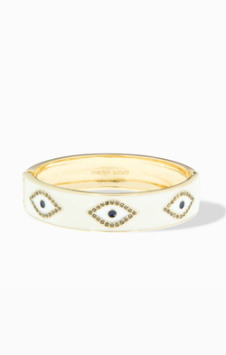 Evil Eye Enamel Bangle
