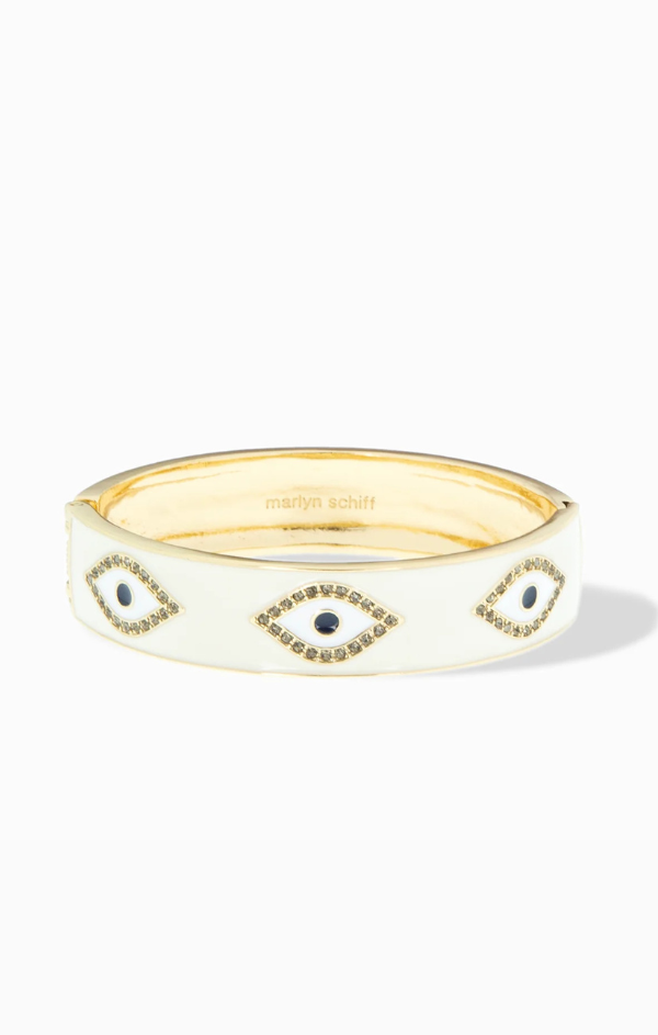 Evil Eye Enamel Bangle