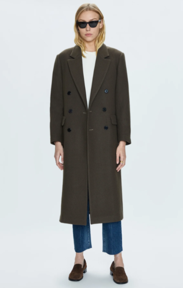 Prescott Double Breasted Wool Coat