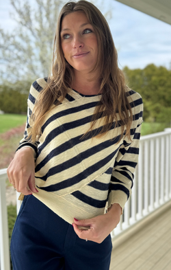 Crossover Slouchy Pullover