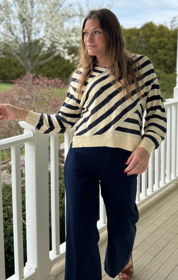 Crossover Slouchy Pullover