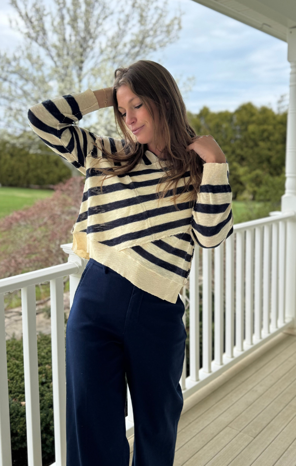 Crossover Slouchy Pullover