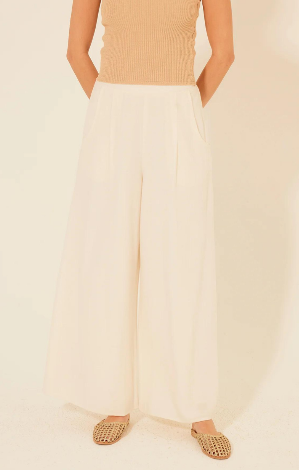 lightweight white summer pant