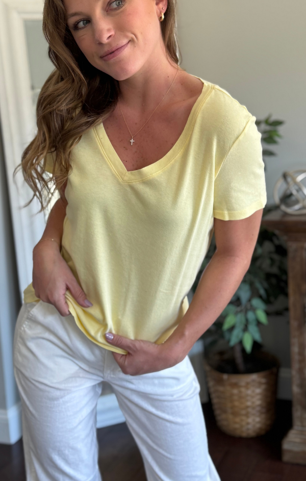 Dylan Classic V Neck Tee