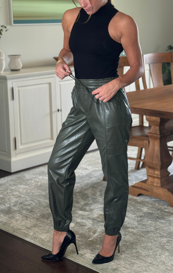 Malo Leather Cargo Pant