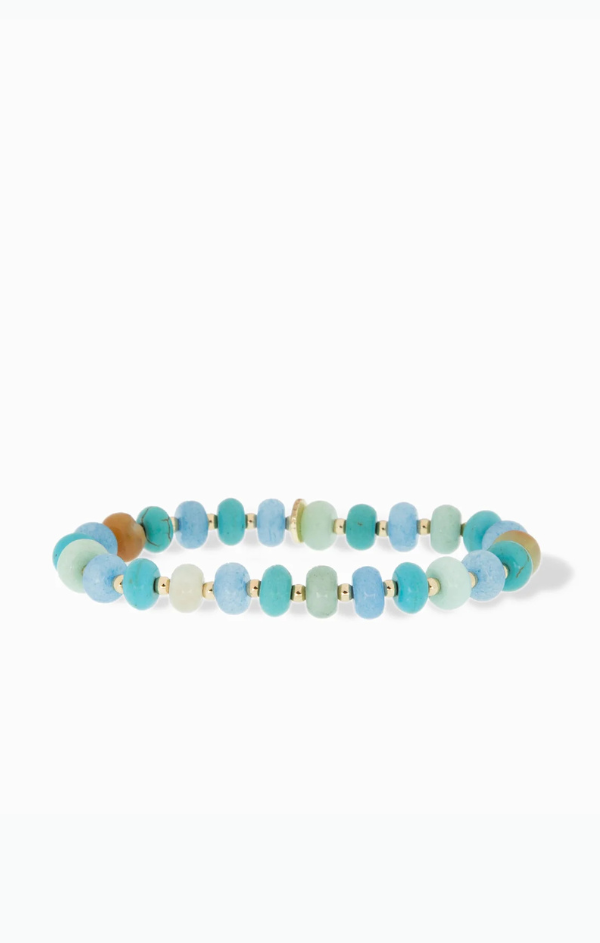 Rondelle Beaded Stretch Bracelet