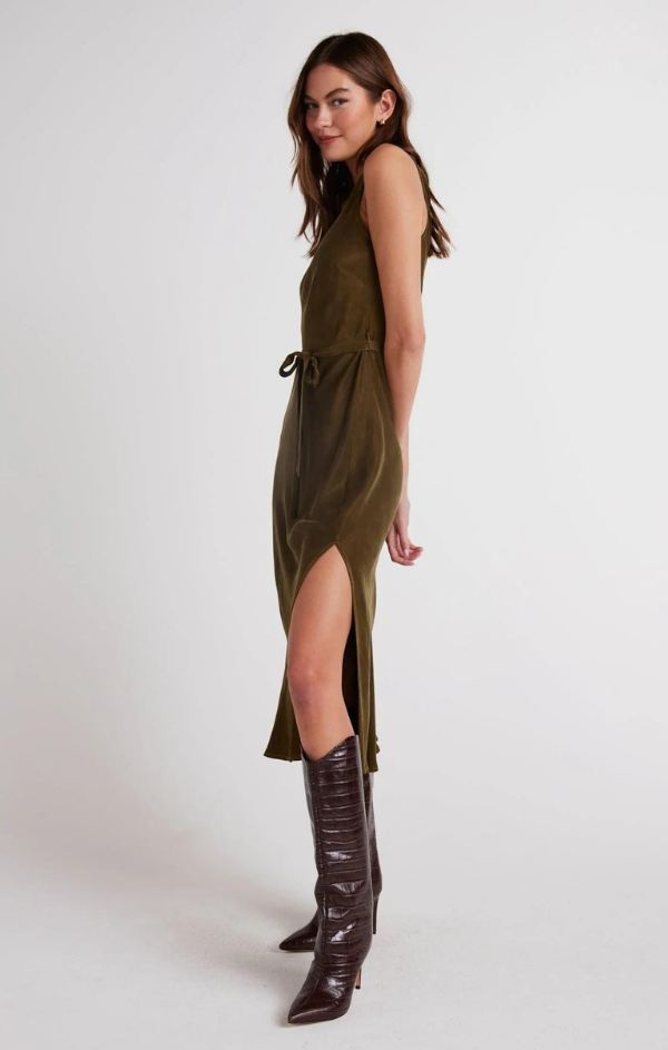 Autumn Olive Tank Slip Dress