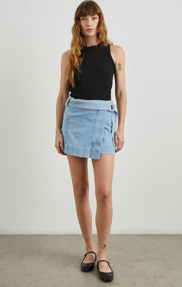 belted mini skirt for summer