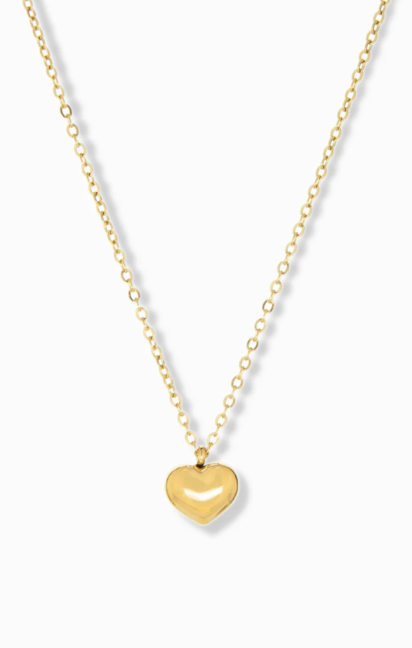Mini Puffed Heart Necklace