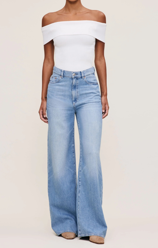 Hepburn Wide Leg in River Bank