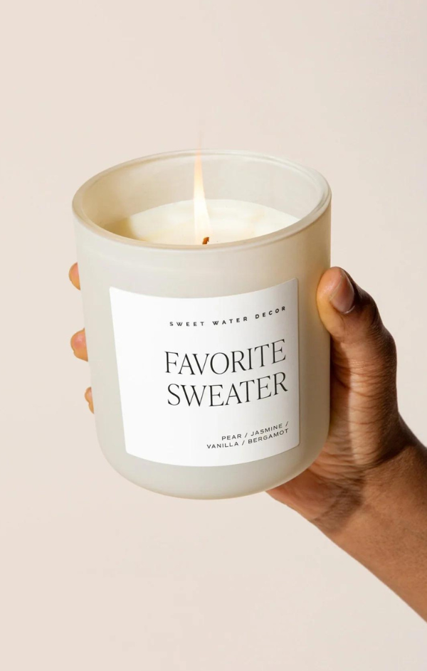 Favorite Sweater Large Jar Candle