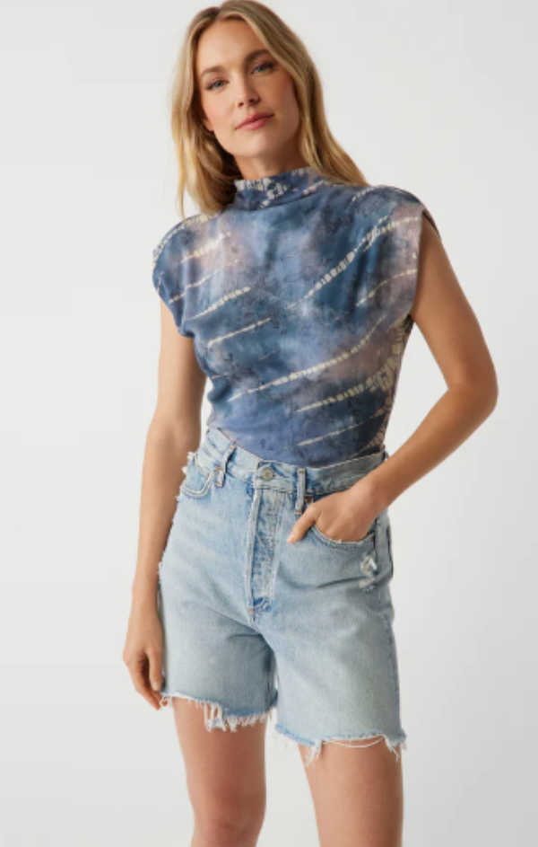 Amara Crop Tee in Double Dye