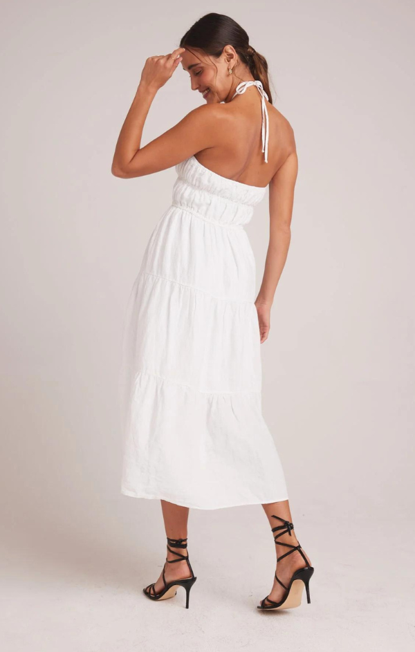 Gathered Halter Maxi Dress